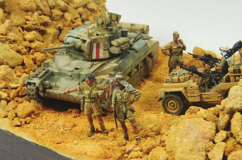 desert rats - Modeling, Stand modeling, The Second World War, Longpost