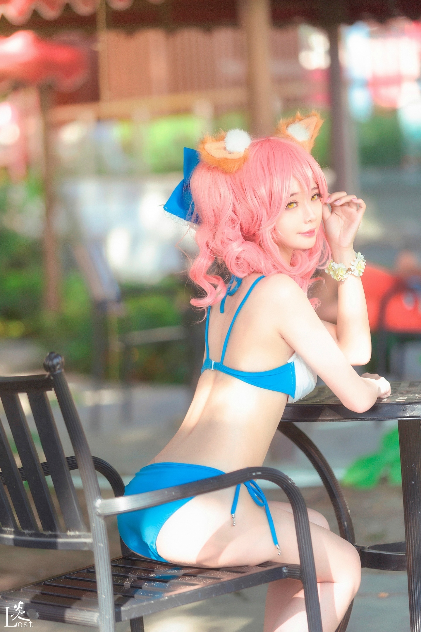 Tamamo-no-Mae - NSFW, Anime, Cosplay, Fate, Fate grand order, Tamamo no mae, Longpost, Tail, Strawberry