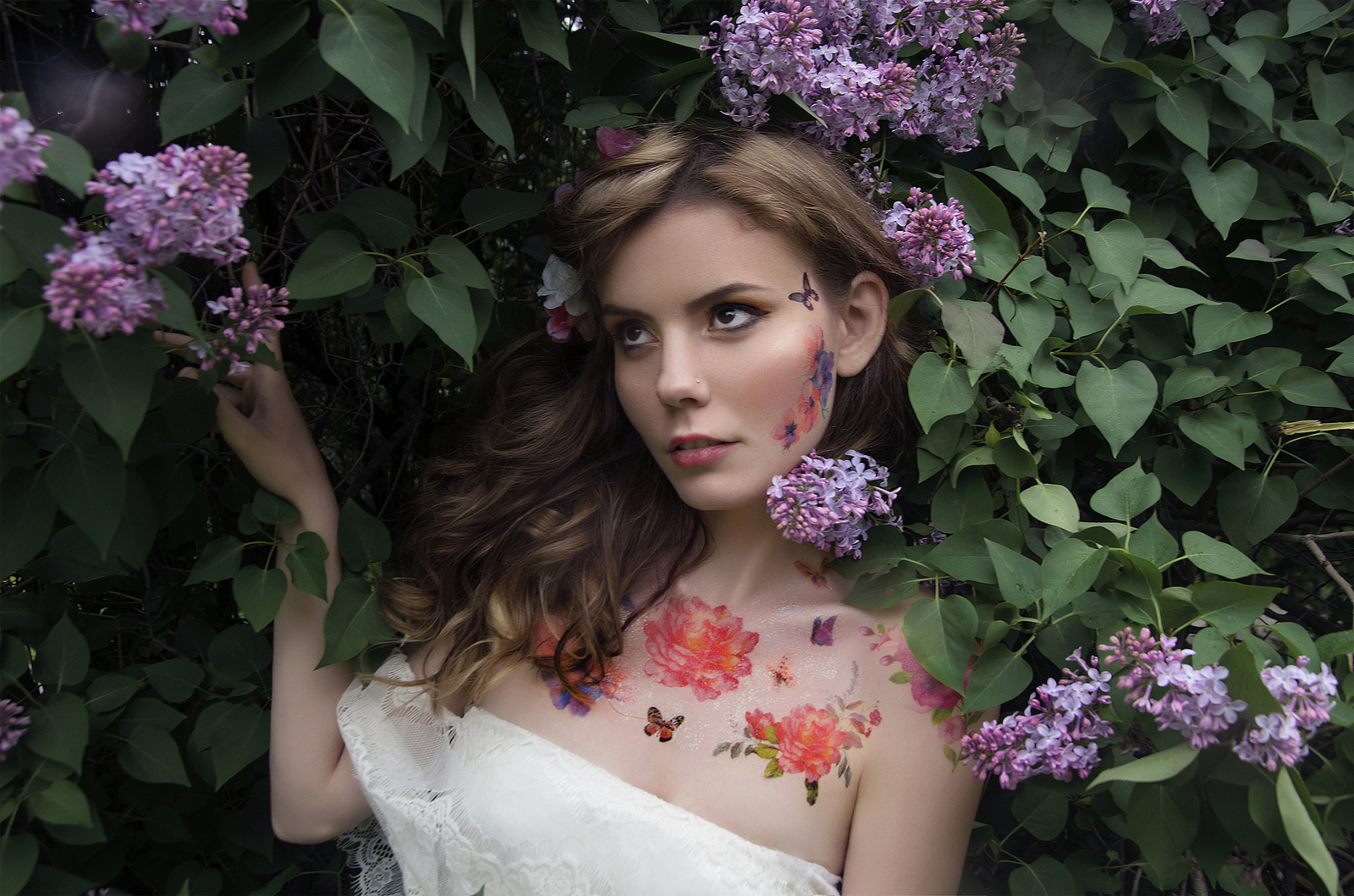 girl and flowers - My, The photo, PHOTOSESSION, Photographer, Fashion model, Flowers, Garden, Longpost