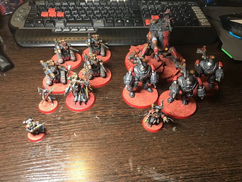 Slowly smearing my furs - My, Warhammer 40k, Adeptus Mechanicus, Wh miniatures, Longpost