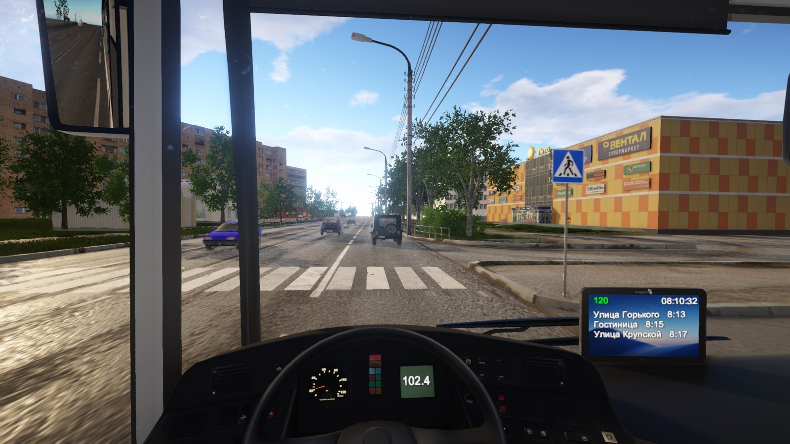 The city of Serpukhov near Moscow in Bus Driver Simulator 2019. Comparison and project news - My, Bus, Simulator, Driver, Serpukhov, Modeling, Igromir, Video, Longpost