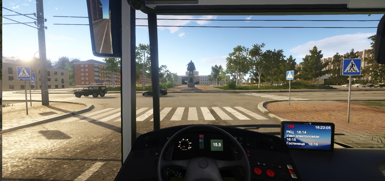 The city of Serpukhov near Moscow in Bus Driver Simulator 2019. Comparison and project news - My, Bus, Simulator, Driver, Serpukhov, Modeling, Igromir, Video, Longpost