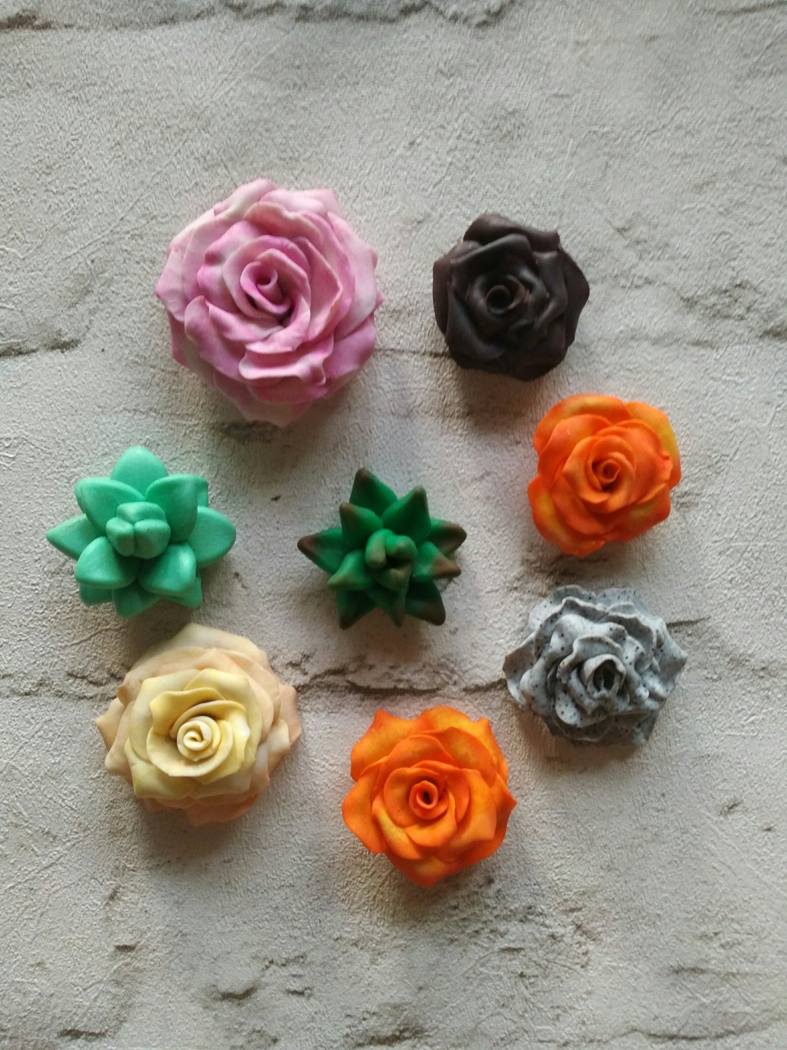 Polymer clay roses - My, Polymer clay, Needlework without process, Handmade, the Rose, Longpost