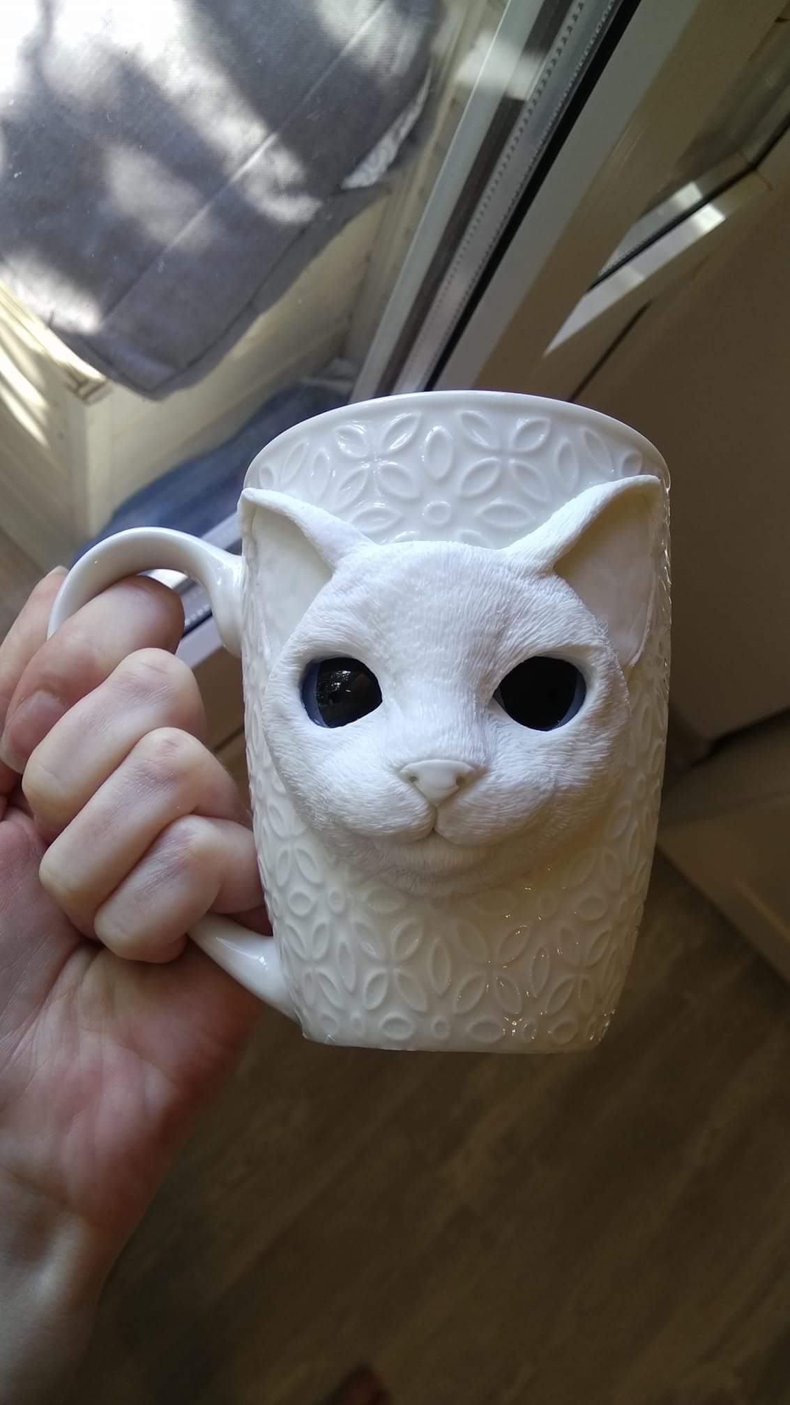 Polymer clay mug - My, Polymer clay, cat, Handmade, Longpost