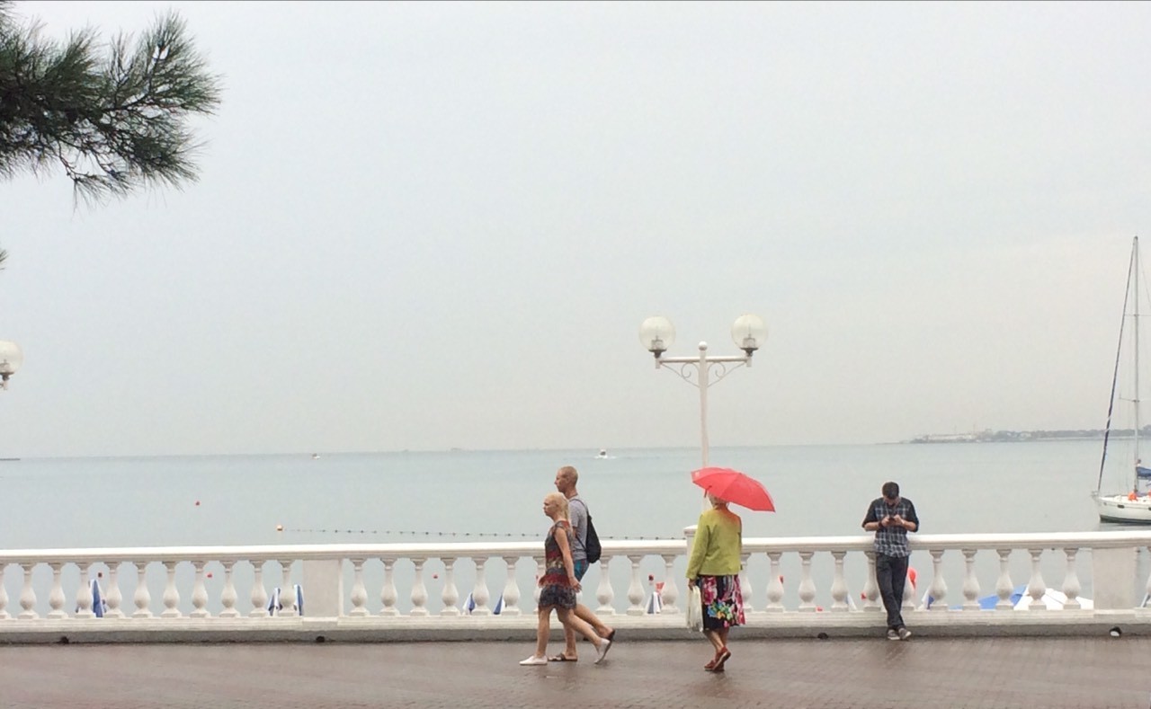 Yesterday at sea - The photo, Black Sea, Umbrella