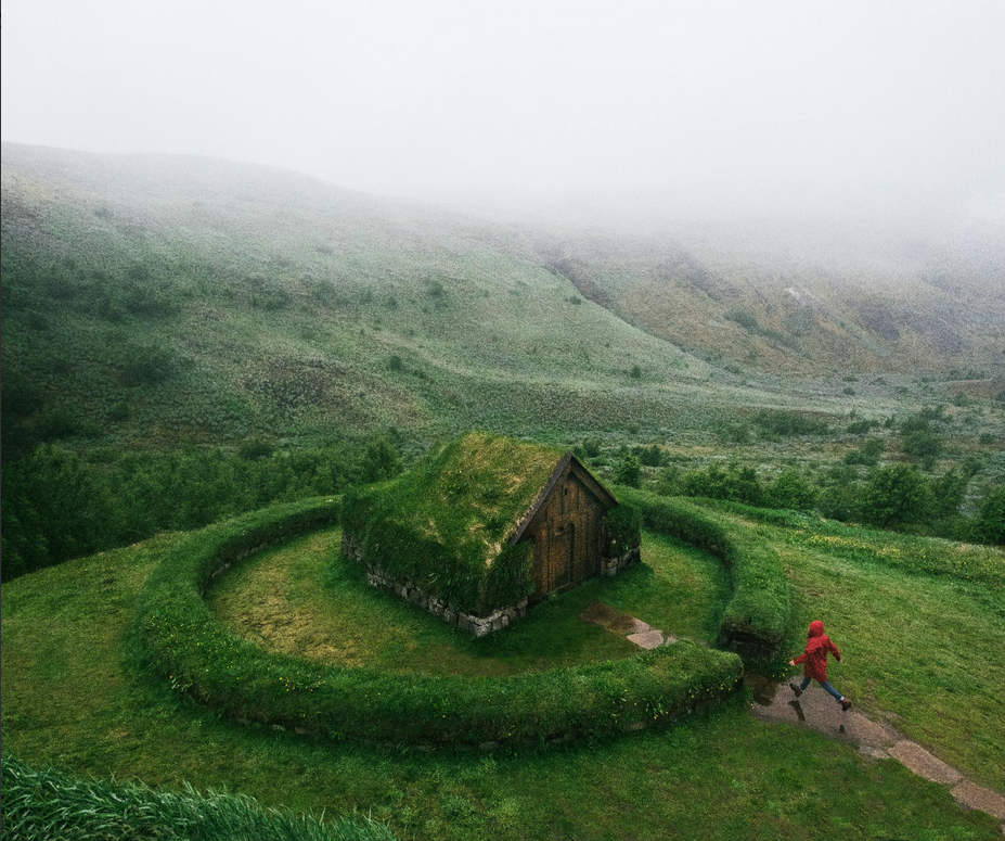 Hobbit. Homecoming. - The photo, House, Iceland