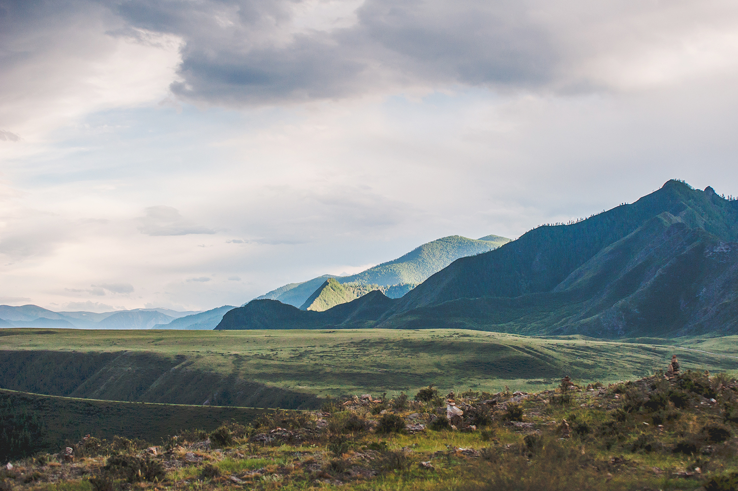 Altai, the confluence of the Chuya with the Katun - My, Altai, Mountain Altai, wildlife, beauty of nature, Longpost, Altai Republic