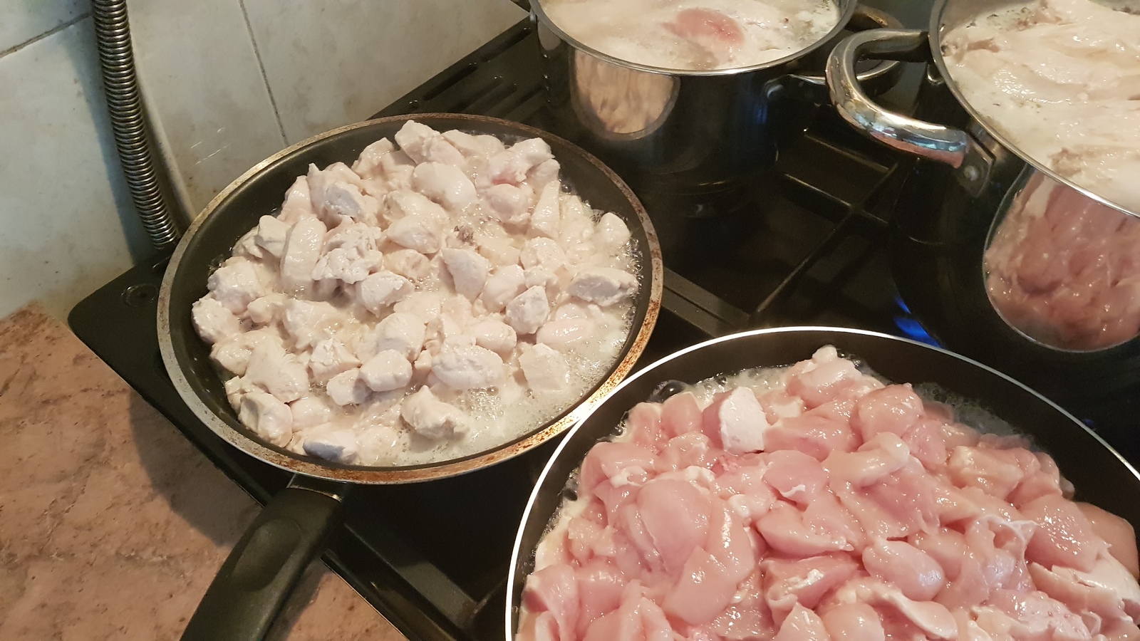 Preparing food for the month ahead - My, Cooking, Men's cooking, Blanks, Meat, Hen, Recipe, GIF, Longpost, Food