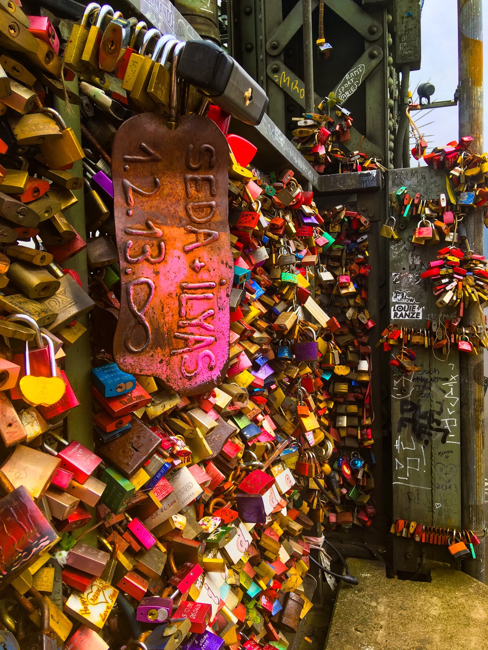 Hohenzollern Bridge - My, Bridge, Germany, Love, Koln, Lock, Europe, European Union, Travels, Longpost