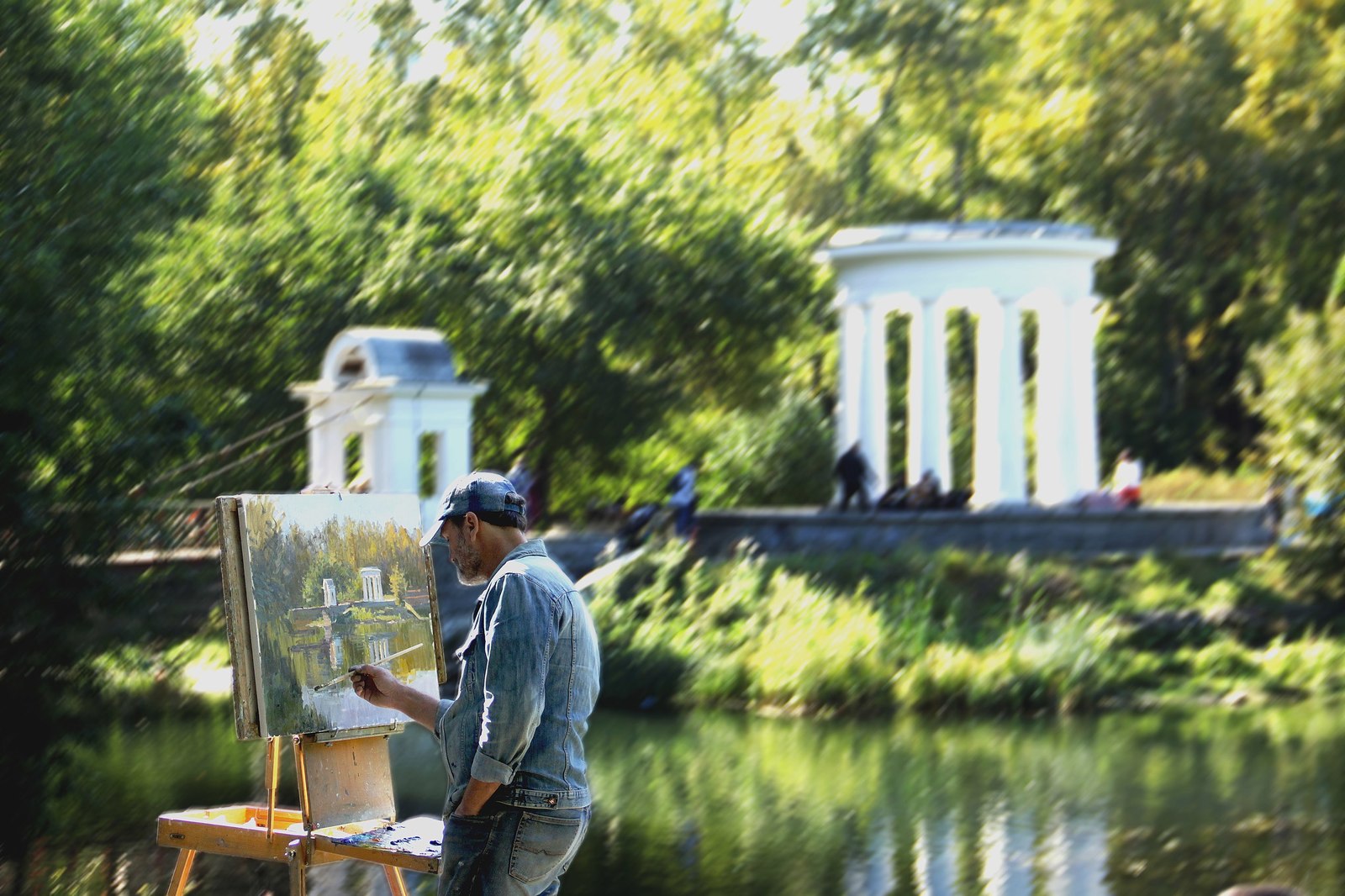 September last year. - My, The photo, Beginning photographer, The park, Artist, Autumn, Yekaterinburg