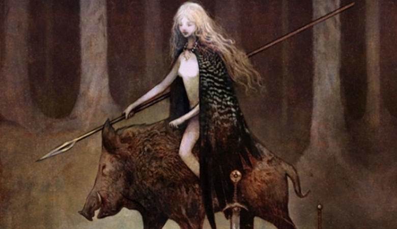 German claims to have photographed a forest deity riding a wild boar - Paranormal, Myths, Mystic, The photo, Longpost