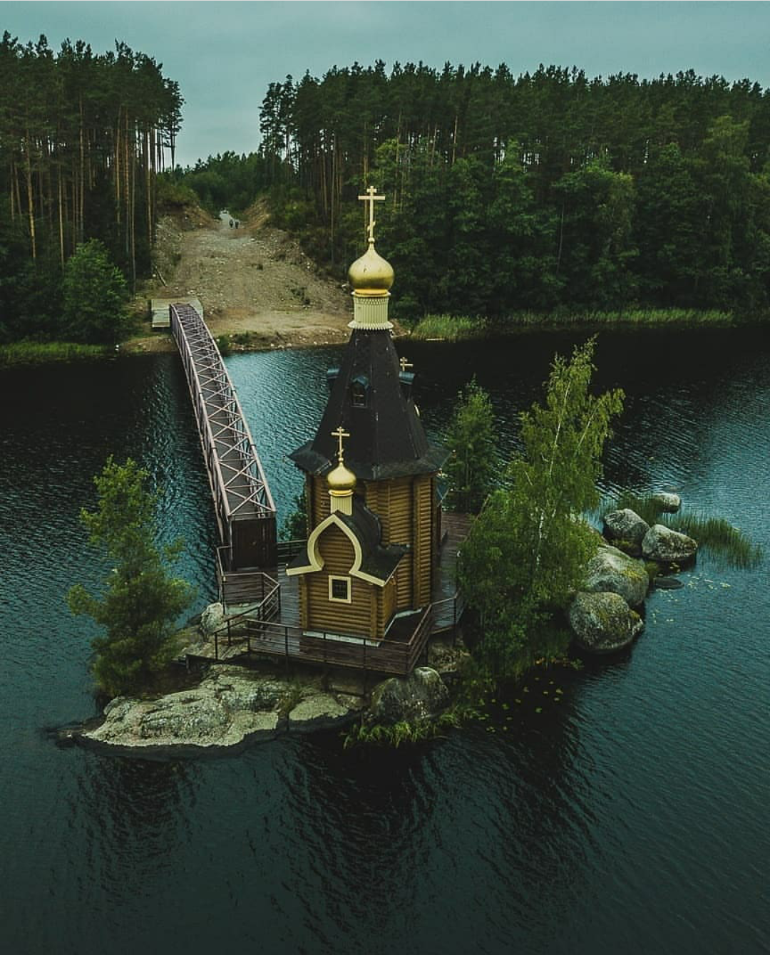 Temple in the Leningrad region. - Temple, Church, Christianity, Orthodoxy, The photo, beauty, Russia, Nature