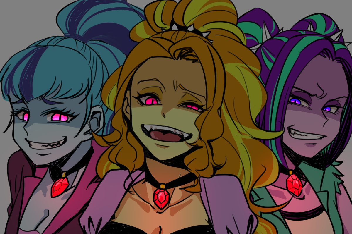 Dazzlings - My little pony, Equestria girls, Dazzlings, Sonata dusk, Adagio dazzle, Aria blaze, 