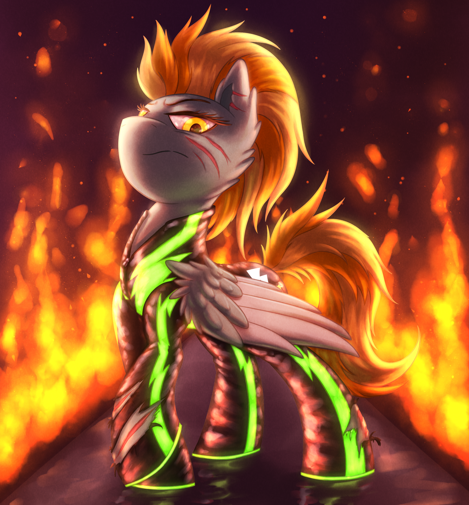 Lightning dust - My little pony, PonyArt, Lightning dust, Shad0w-Galaxy, Semi-Grimdark