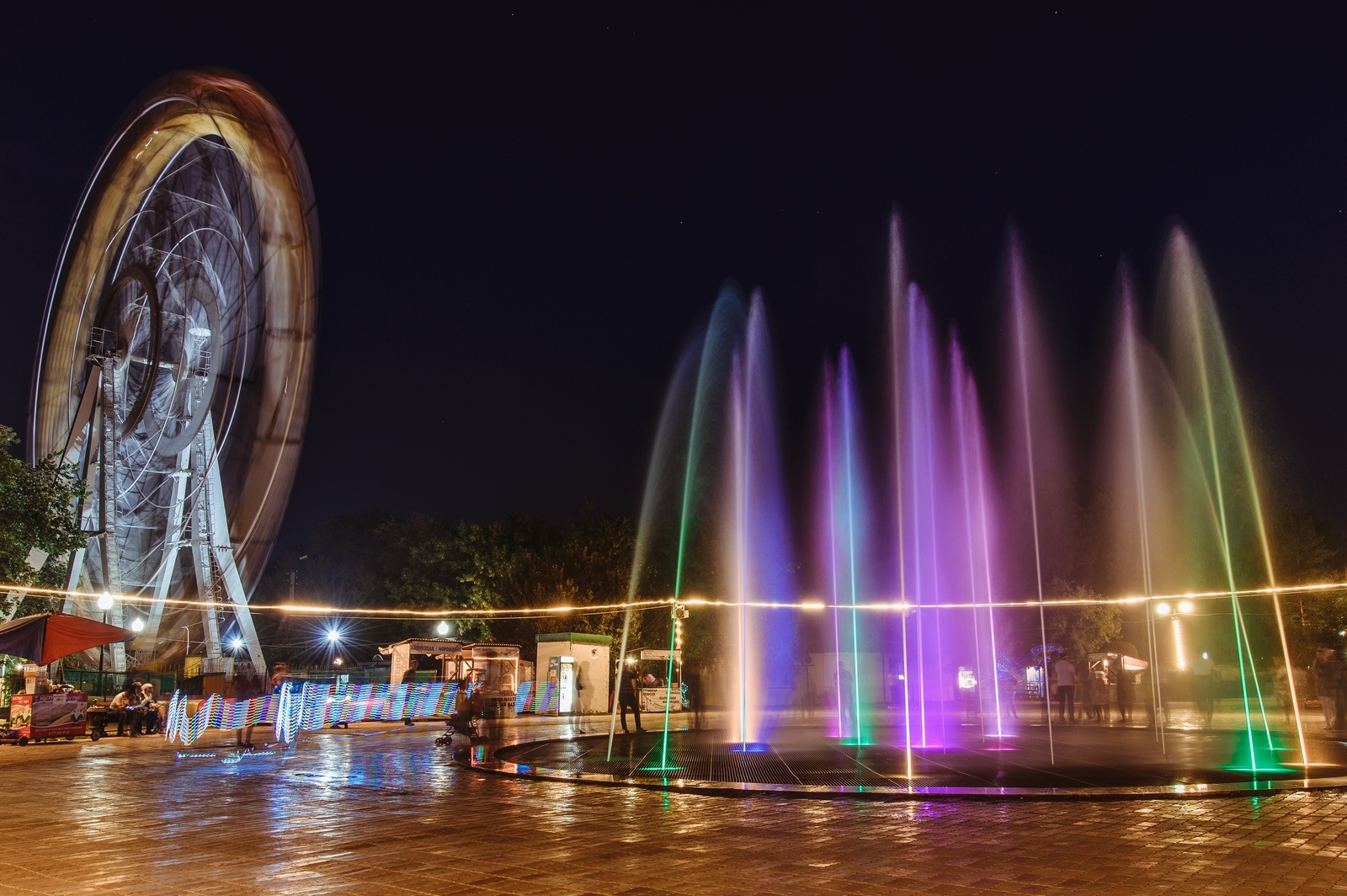 Evening city park - My, Uralsk, Kazakhstan, The park, Relaxation, The photo, Nikon