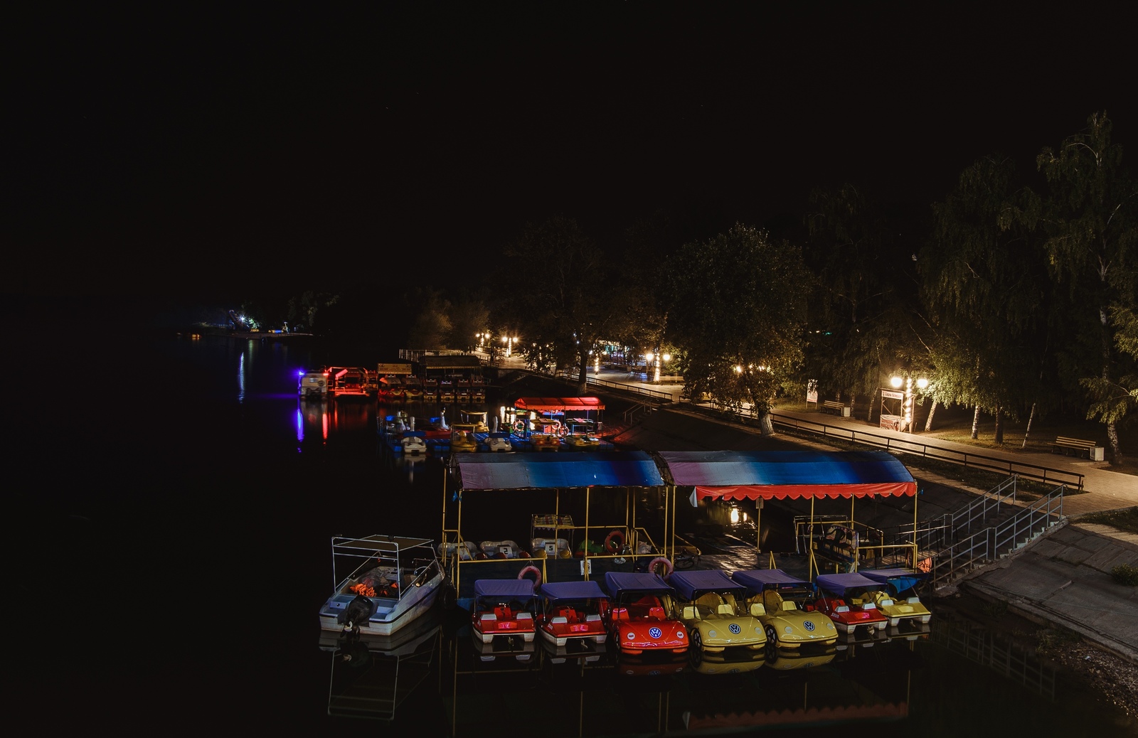 Evening city park - My, Uralsk, Kazakhstan, The park, Relaxation, The photo, Nikon