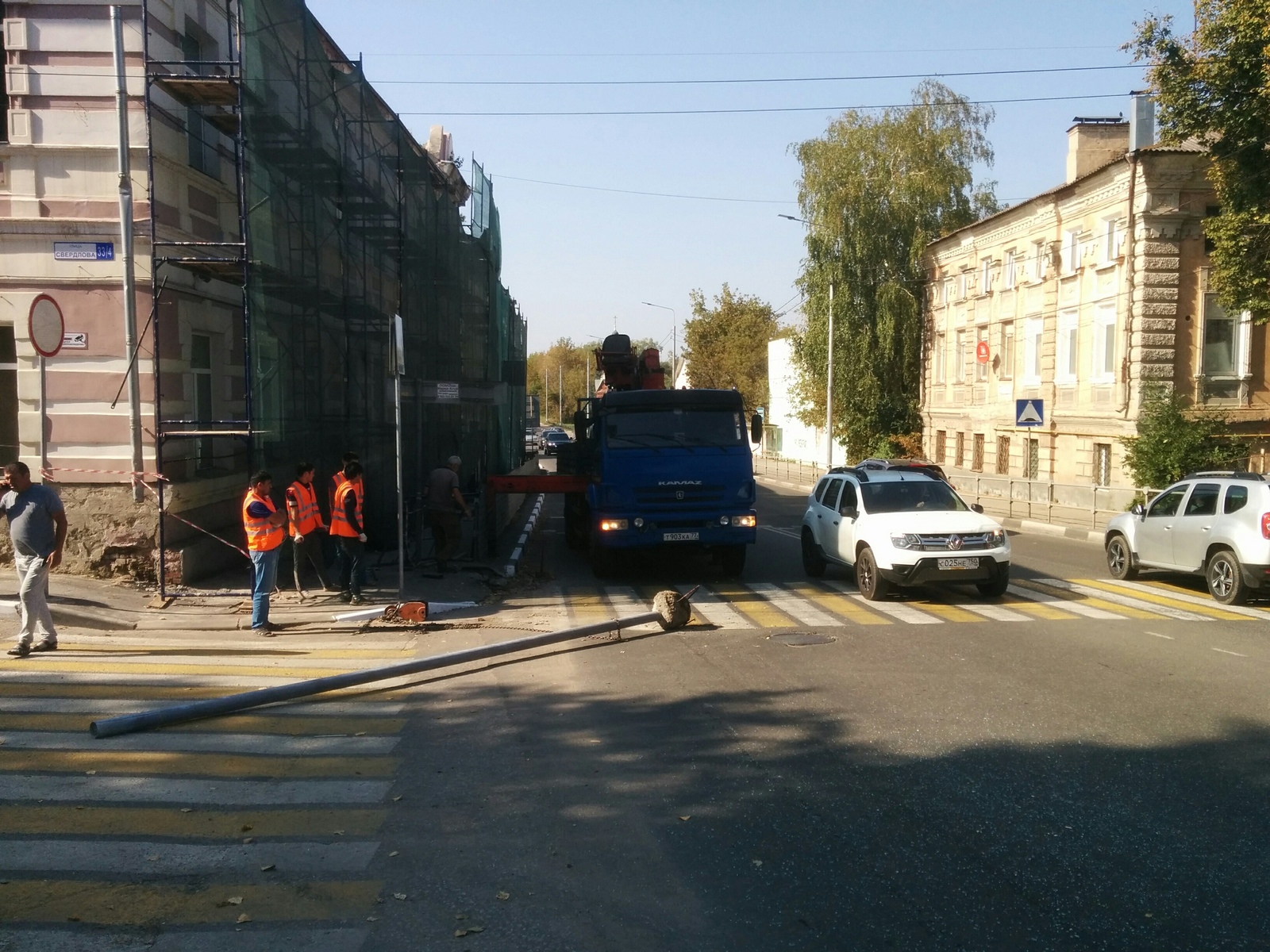 ДТП с падающим столбом - Моё, Юридическая помощь, ДТП, Авто, Работники, Длиннопост