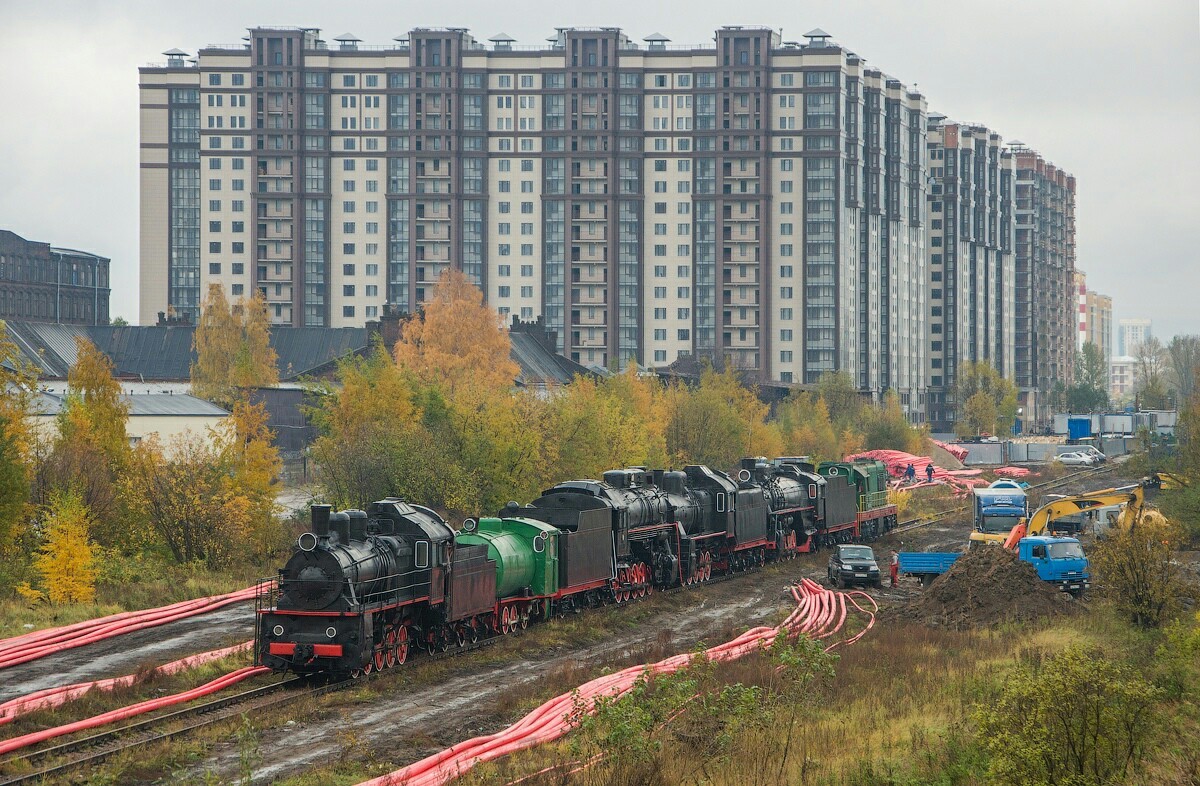 Steam locomotives in St. Petersburg - Railway, Locomotive, Saint Petersburg