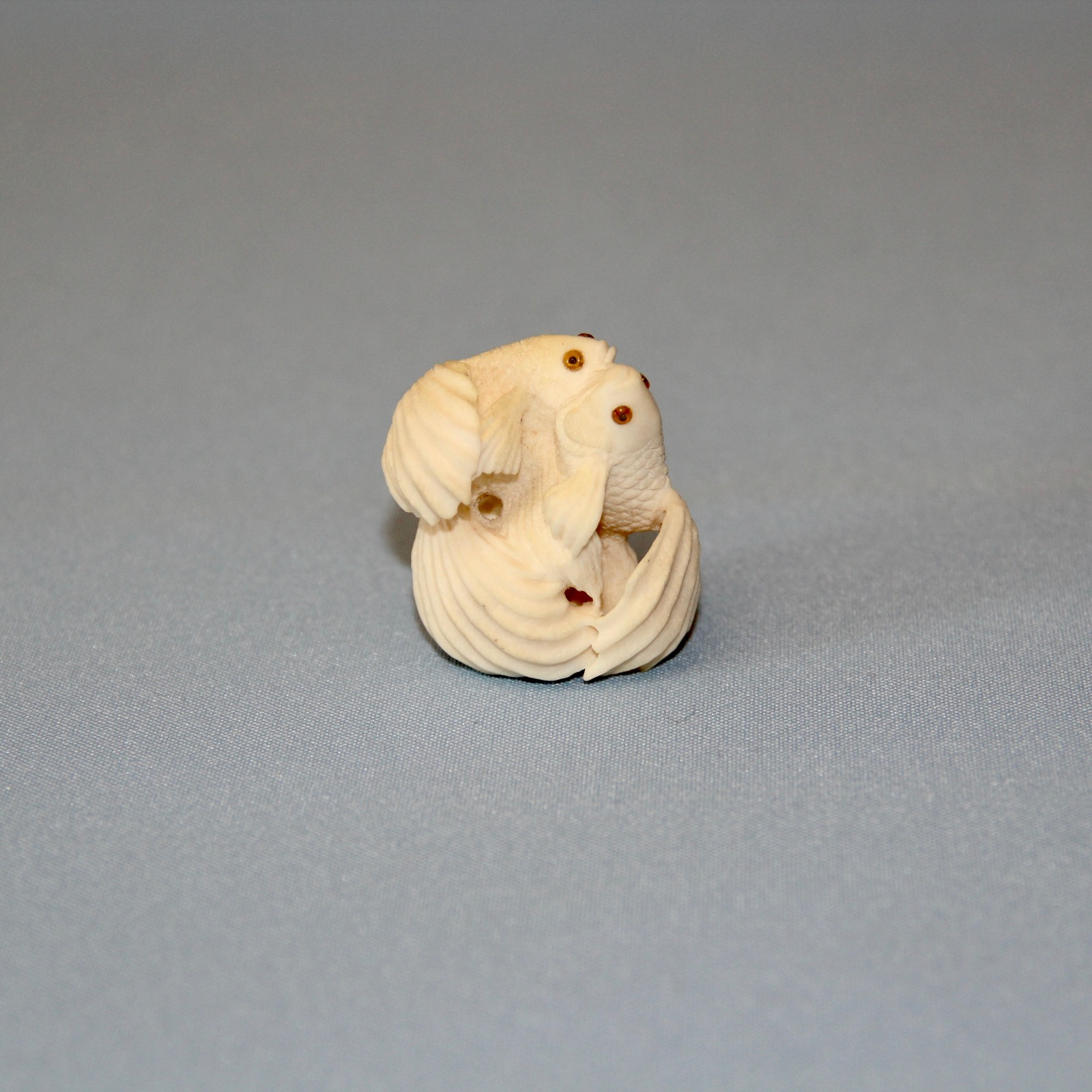 Netsuke #5 Siamese roosters - My, Netsuke, Thread, Miniature, Longpost