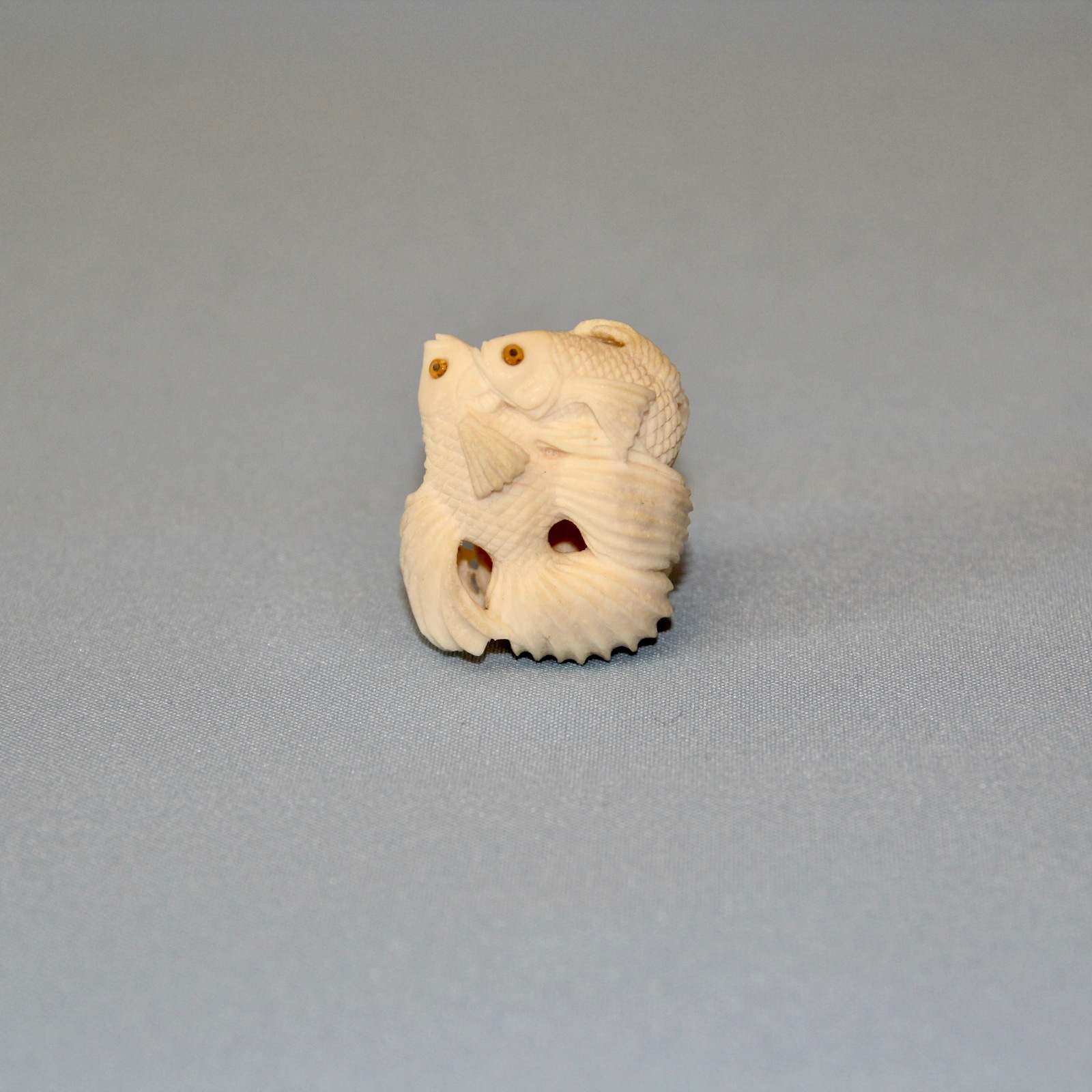 Netsuke #5 Siamese roosters - My, Netsuke, Thread, Miniature, Longpost