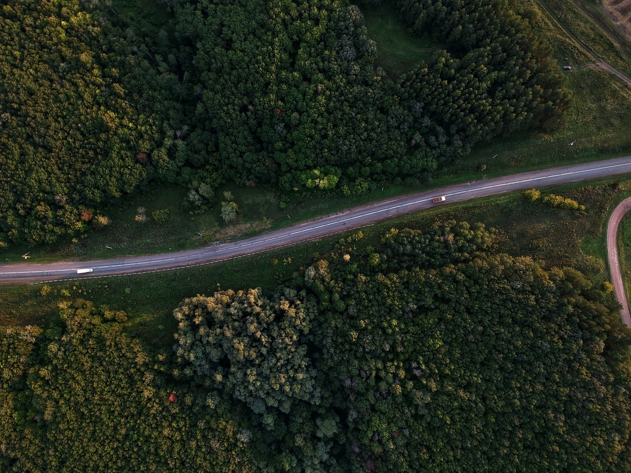 Road - My, Bashkortostan, Road, DJI Spark, Forest