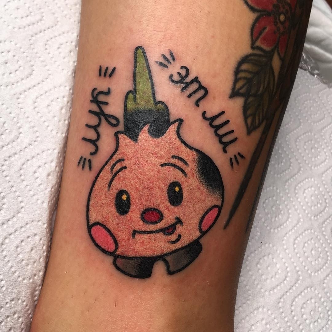 Take a look at me - Tattoo, Onion, Vegetables, , Tag