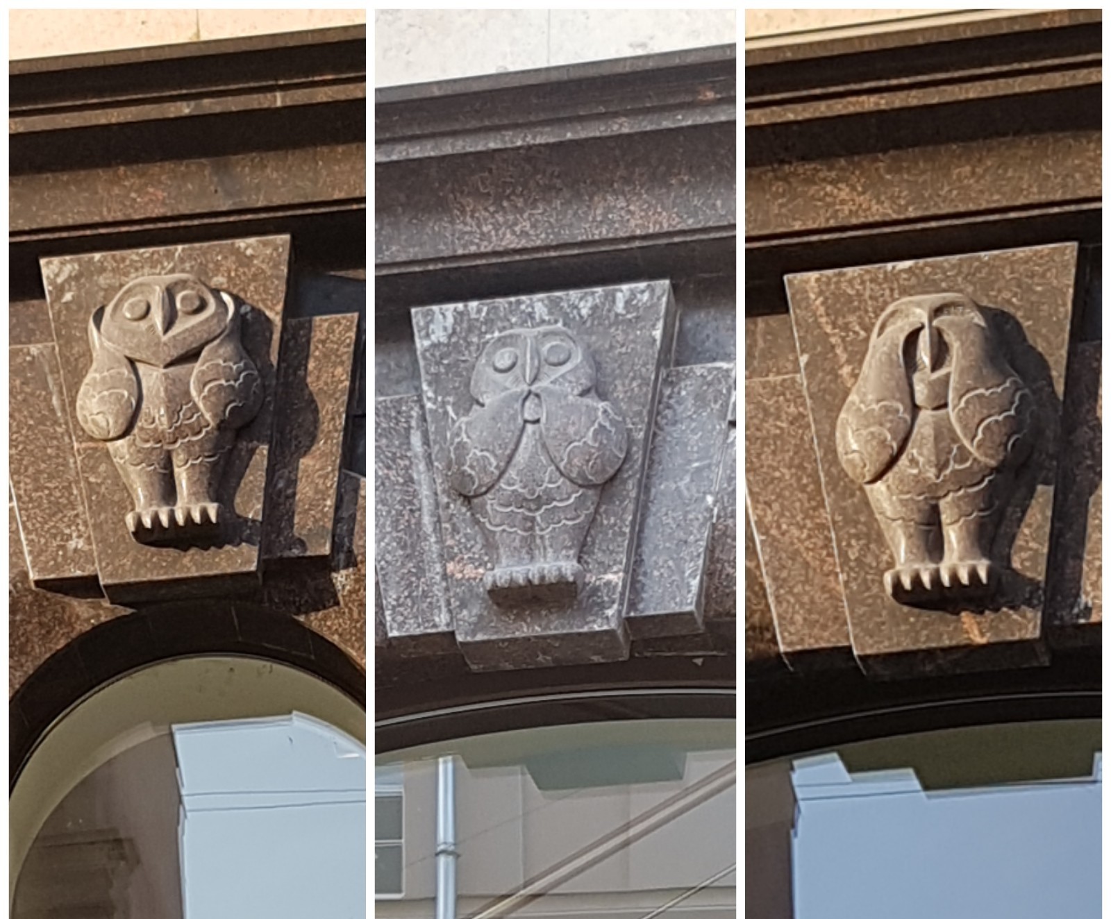 Owl inaction of evil - Saint Petersburg, Architecture, Owl, Longpost