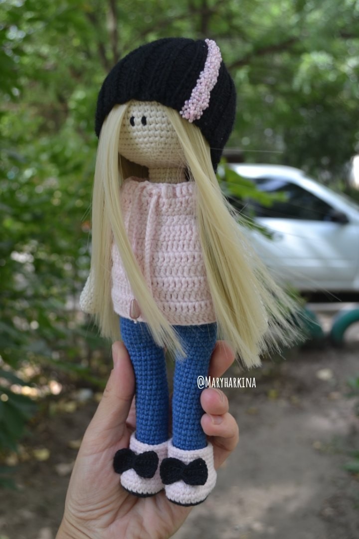 Knitted interior doll - My, Doll, Interior, Longpost