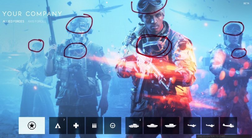 Why does the whole team need 2 pairs of points, none of which are used? - Battlefield v, Games, Glasses