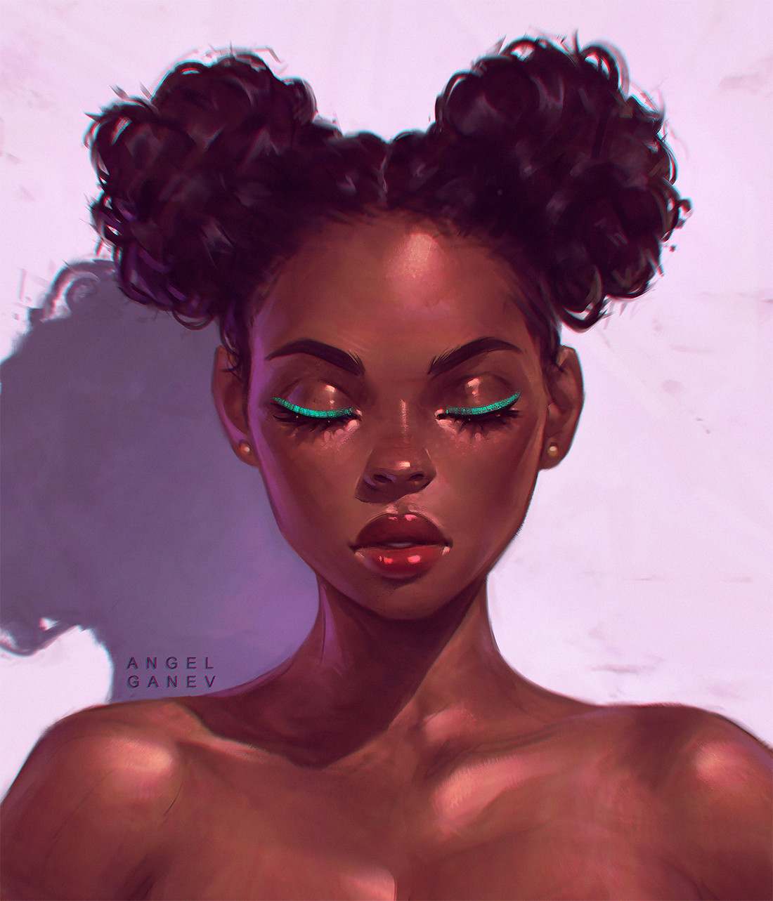 Eyeliner - Арт, Девушки, Angel Ganev