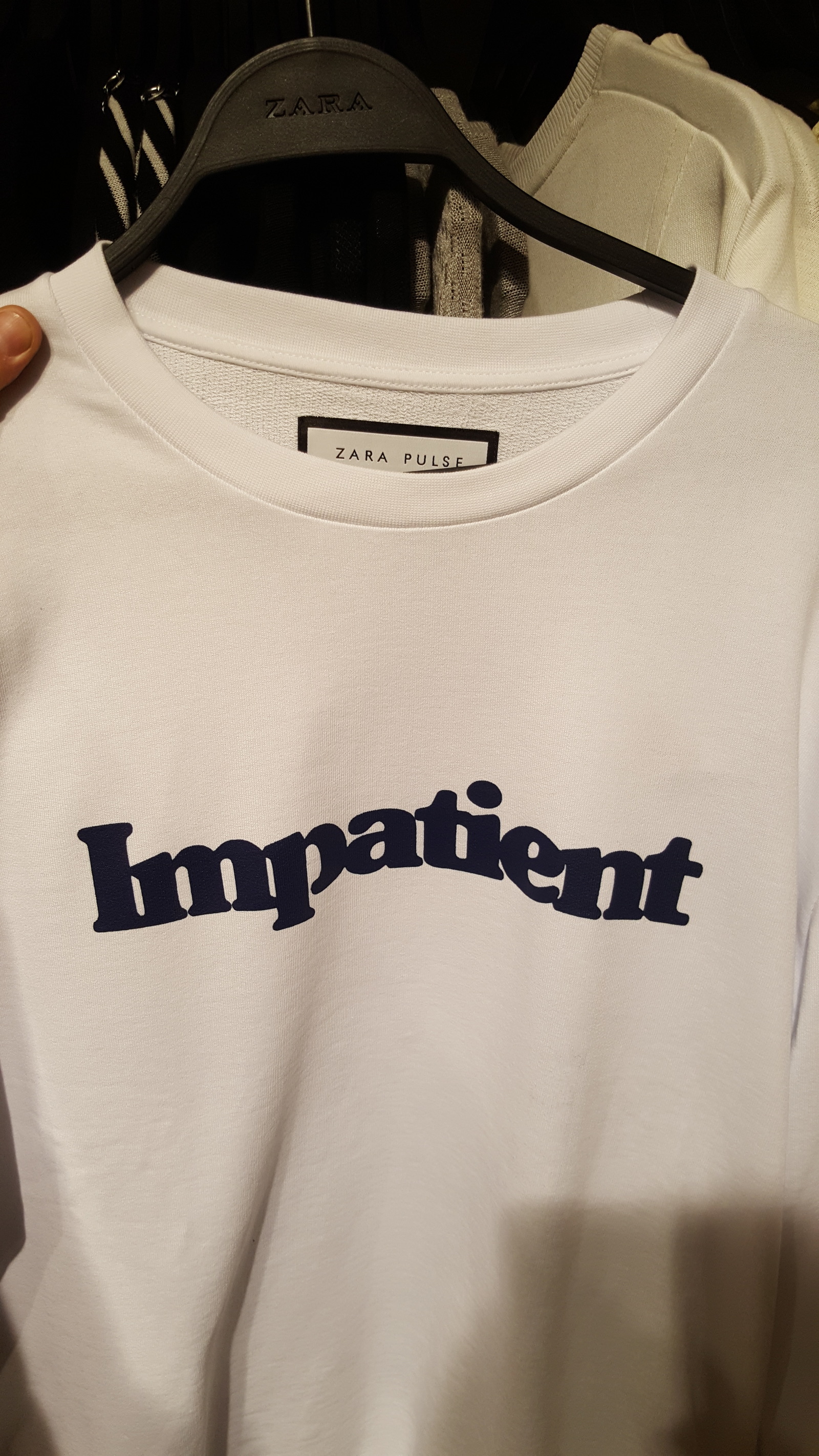 Impatient (English) - impatient, but who will buy it, except for your ex as a gift to you? - My, T-shirt, Impotence, , , Perception, Impatience