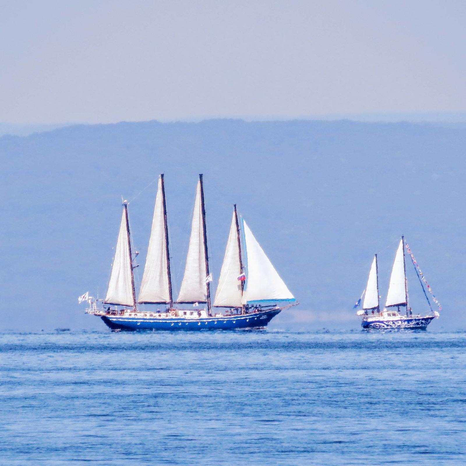 sail parade - My, Sailboat, Надежда, Pallas, Vladivostok, Longpost