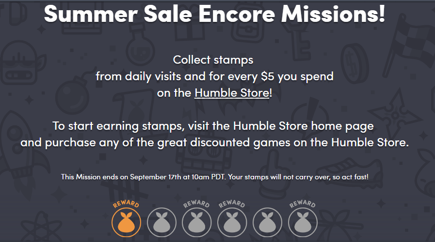 Summer Sale Encore Missions! - Humble bundle, Steam, Freebie