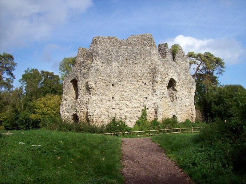 Odyham Castle - My, , , sights, , Longpost, Lock