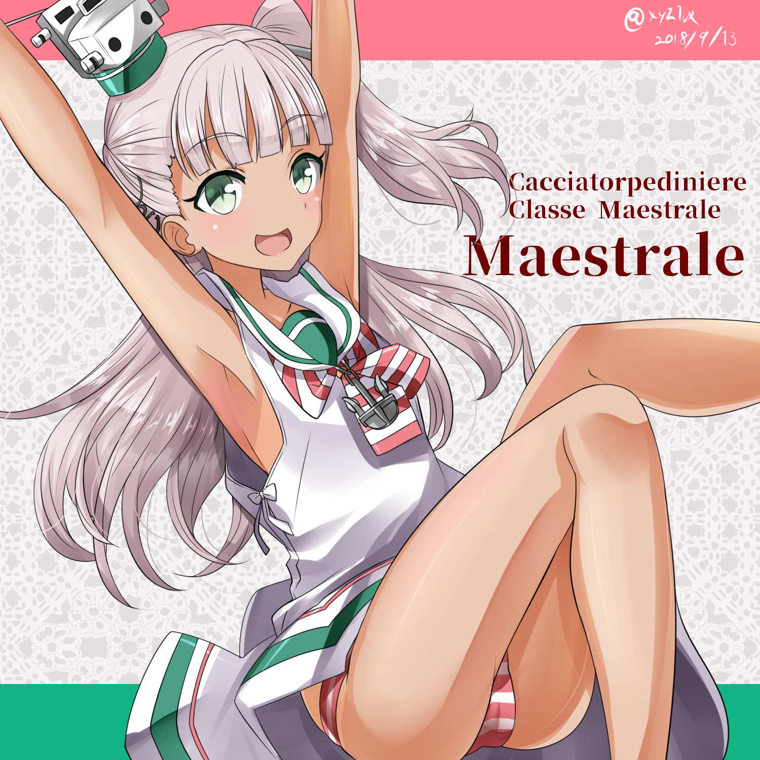 Nelson and Maestrale - Kantai Collection, Nelson, Maestrale, Аниме, Anime Art, Длиннопост