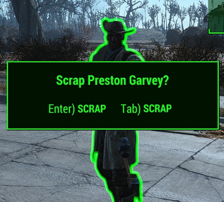 Take apart Preston Garvey? - Preston Garvey, Games, Computer games, Fallout, Fallout 4, Minutemen, Mince