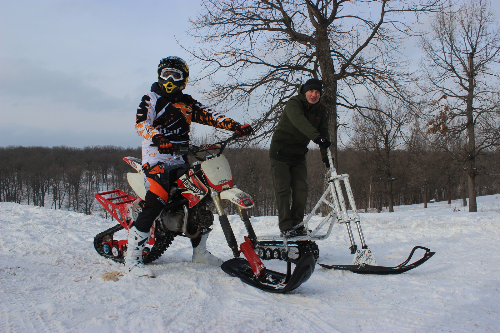 Снегоход-мотоцикл Harley-Davidson Roadster Snow Drag из Словакии