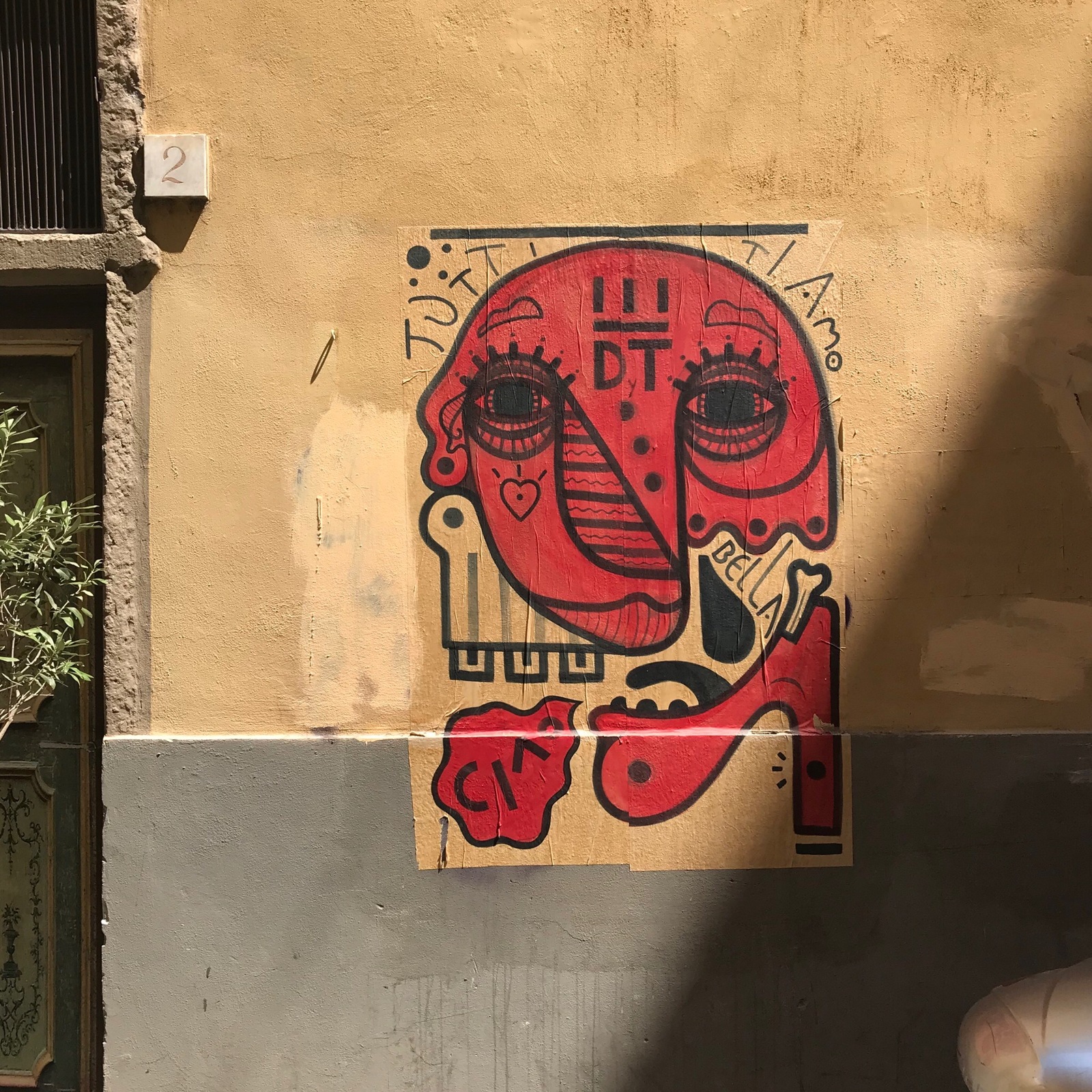 unrequited love - My, Art, Florence, Italy, Street art, Art, Graffiti