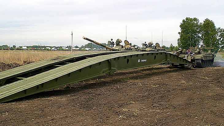 Mobile bridge MTU-90 - Military equipment, Bridge, , Longpost