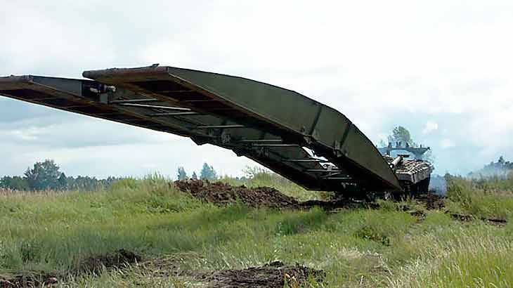 Mobile bridge MTU-90 - Military equipment, Bridge, , Longpost