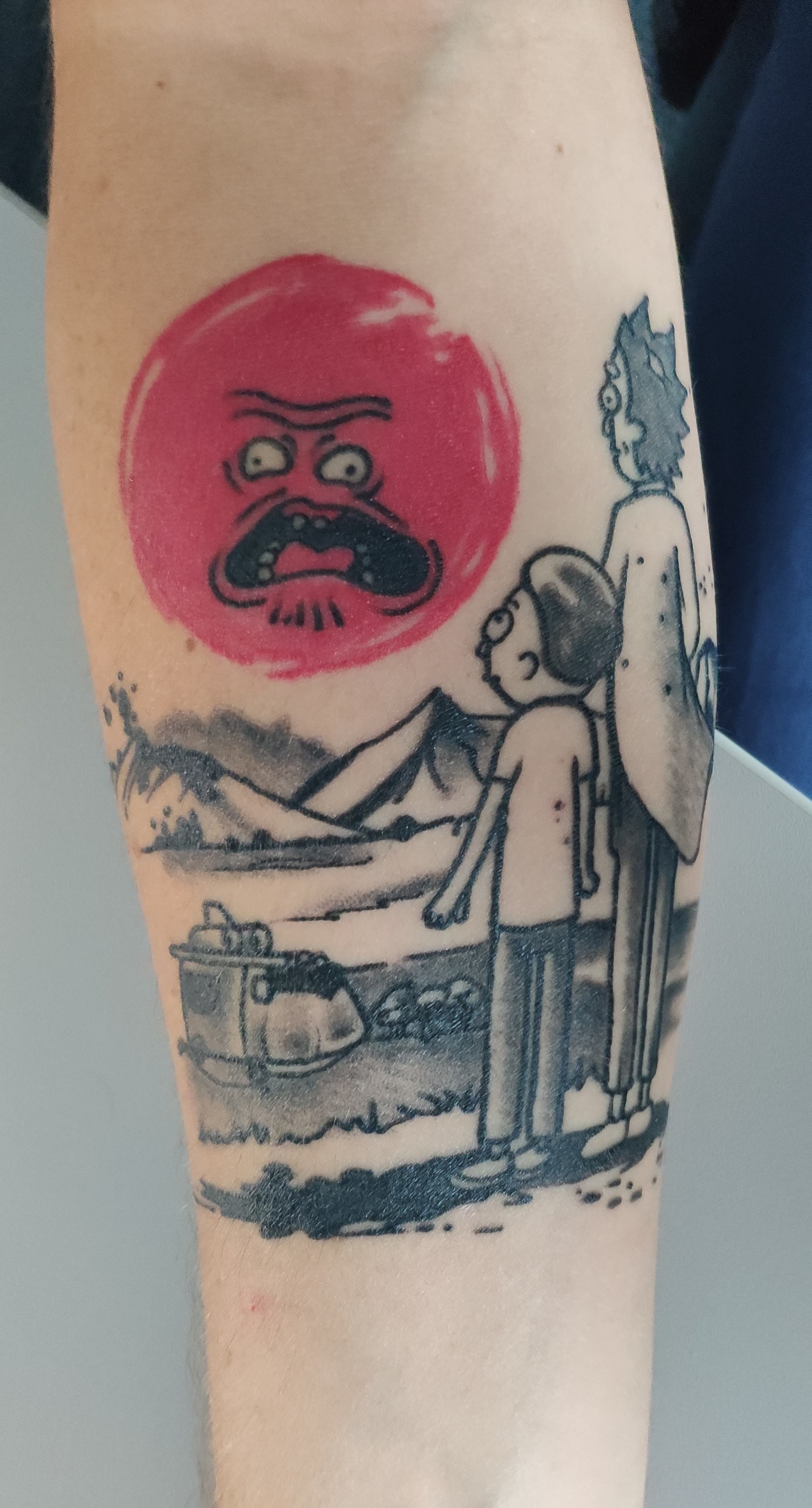 Rick and Morty tattoo - My, Tattoo, Rick and Morty, Longpost