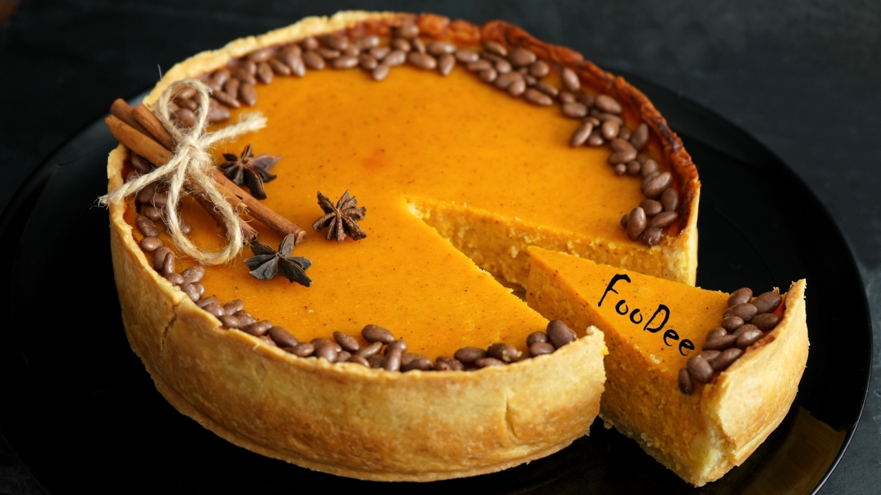 American pumpkin pie - My, Pie, Pumpkin, Pumpkin pie, Video, Recipe, Longpost