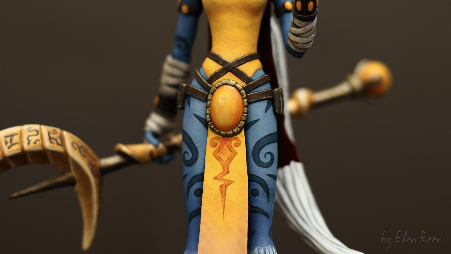 Velvet plastic figure of Soraka (League Of Legends) (Part 2) - My, Needlework without process, Figurine, Soraka, League of legends, Handmade, Velvet plastic, , Handmade, Longpost, Figurines