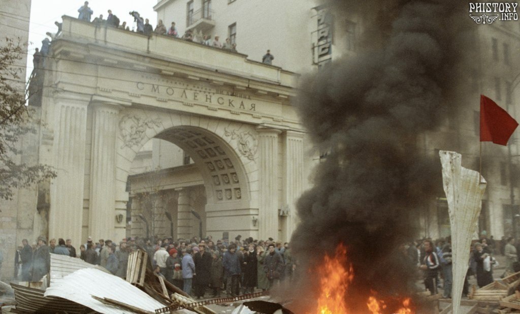 Фото Москвы 25 лет назад - История, Москва, 1993, Путч, Борис Ельцин, Беспорядки, Фотоистория, Длиннопост