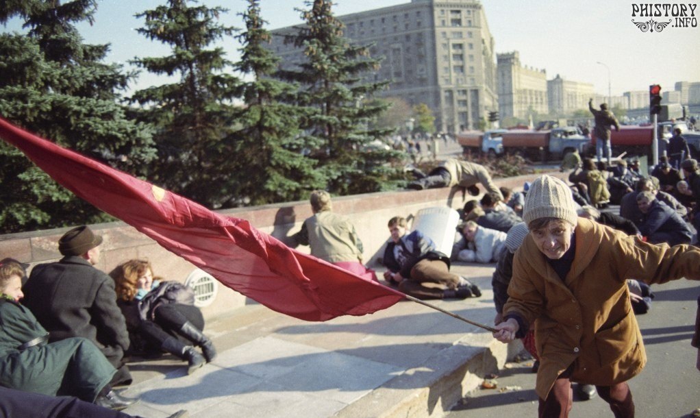 Фото Москвы 25 лет назад - История, Москва, 1993, Путч, Борис Ельцин, Беспорядки, Фотоистория, Длиннопост