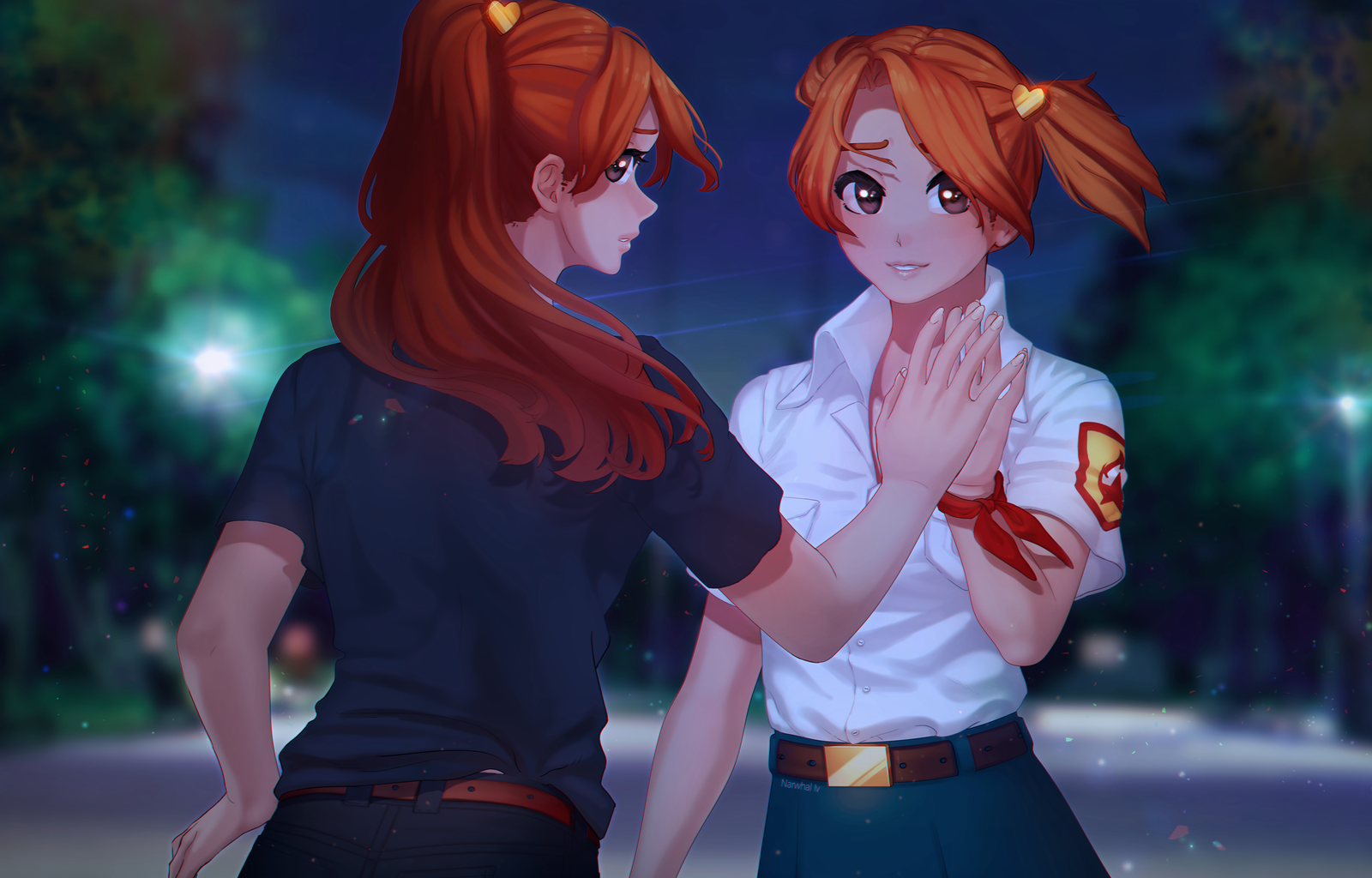 For fanfic Coin in the fountain - My, Endless summer, Visual novel, Фанфик, Art, Anime, Alisa Dvachevskaya