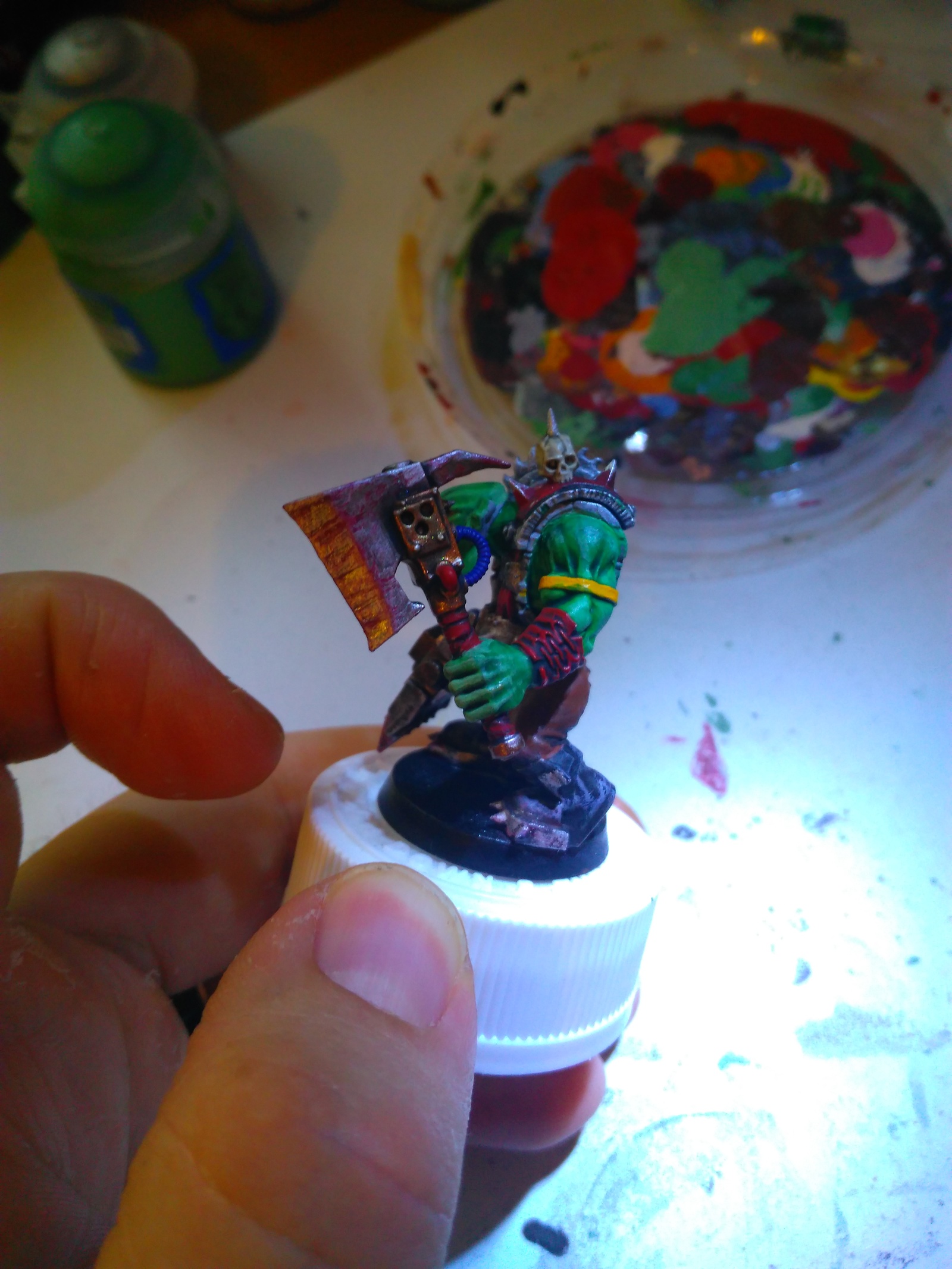 New nob in the orc gang - My, Warhammer, Warhammer 40k, Wh miniatures, Longpost