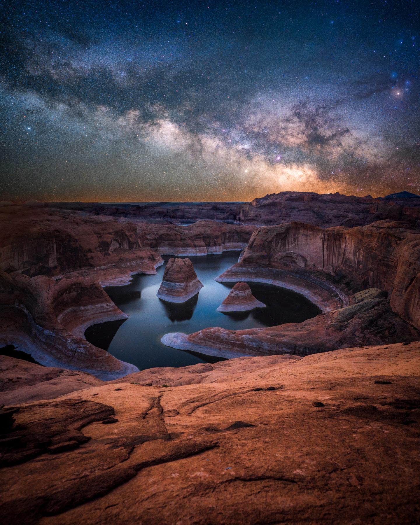 Milky Way in one of the darkest places in Reflection Canyon, Utah (USA) - Nature, beauty of nature, Milky Way