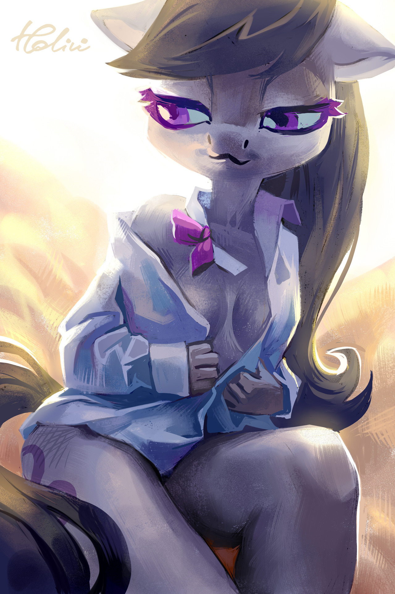 Тави - My Little Pony, Octavia Melody, Holivi, PonyArt, MLP Edge, Арт, Антро