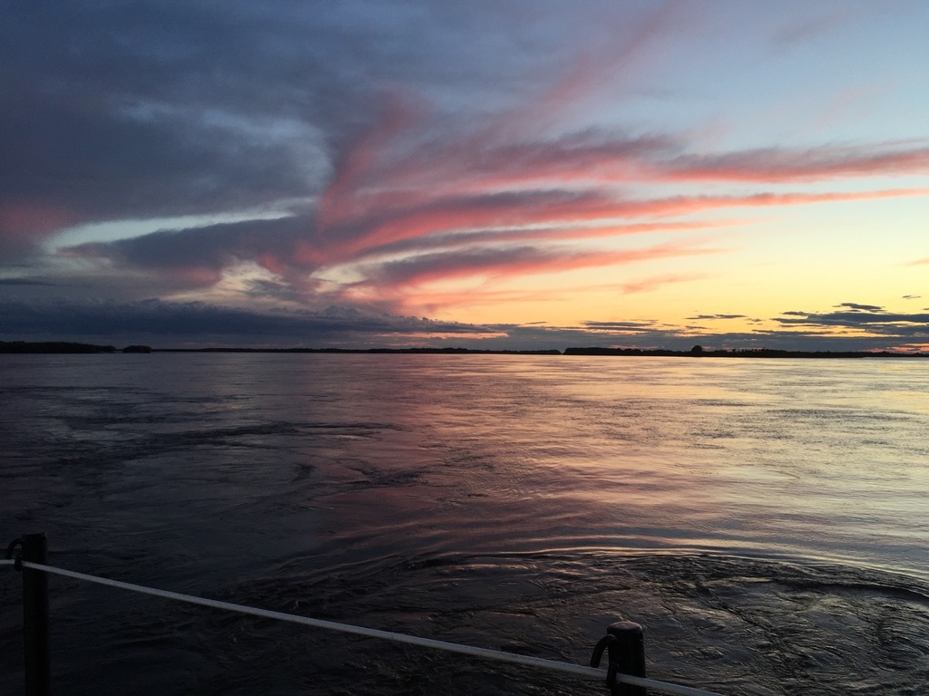 How it is to work as a cook on the river. Part 4. Beautiful sunsets, sunrises, and just photos from the window)) - My, River, Sea, The mountains, Sunset, Ship, Watch, Work, Cook, Longpost